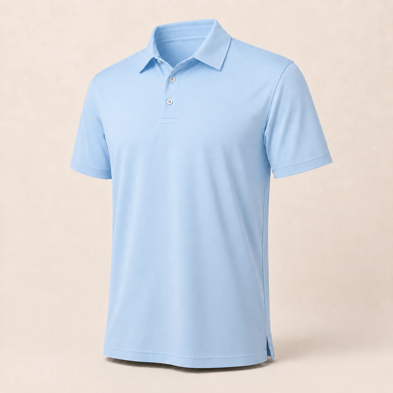 Light Blue classic fit performance polo shirt