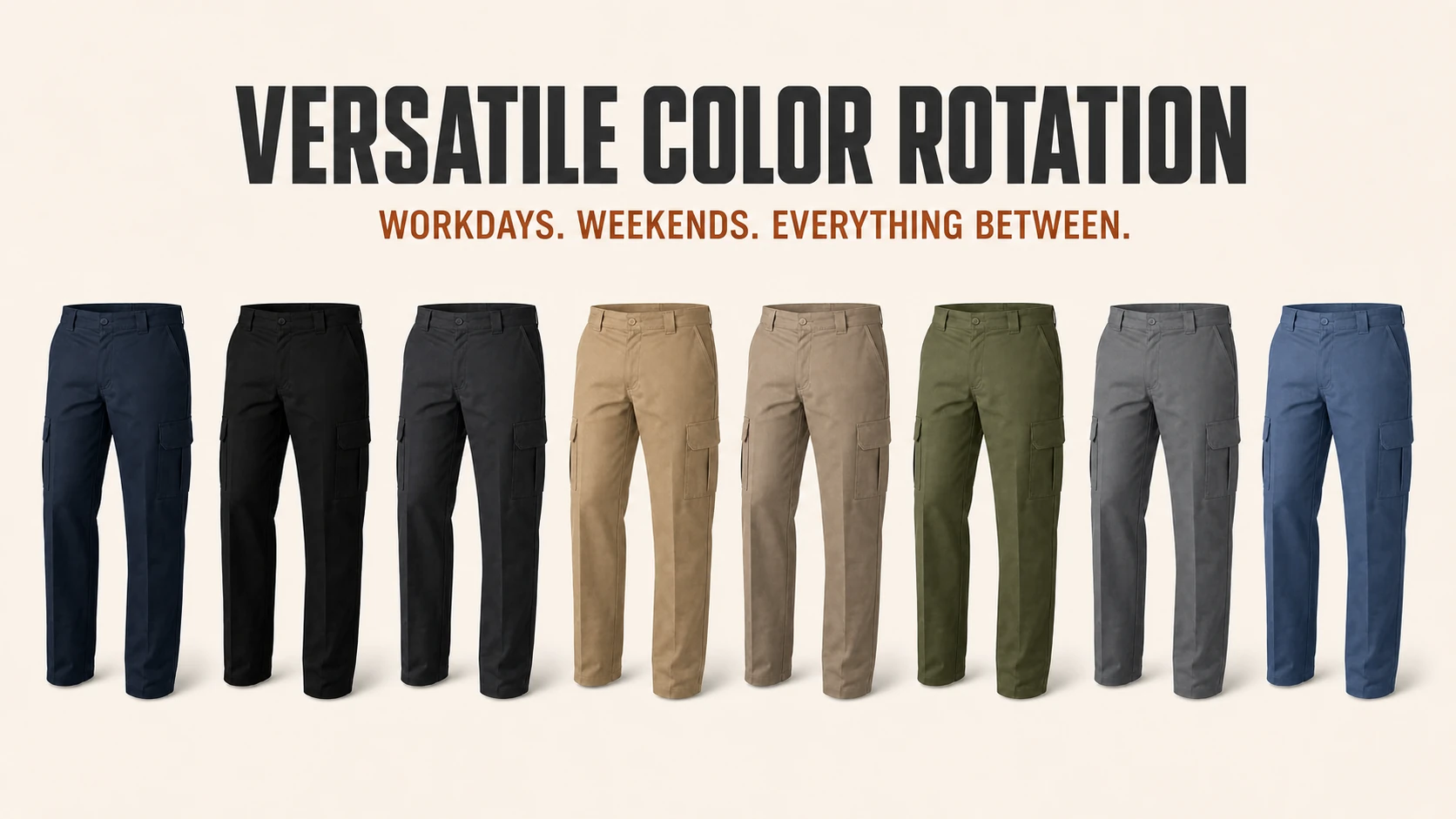 Versatile solid-color rotation