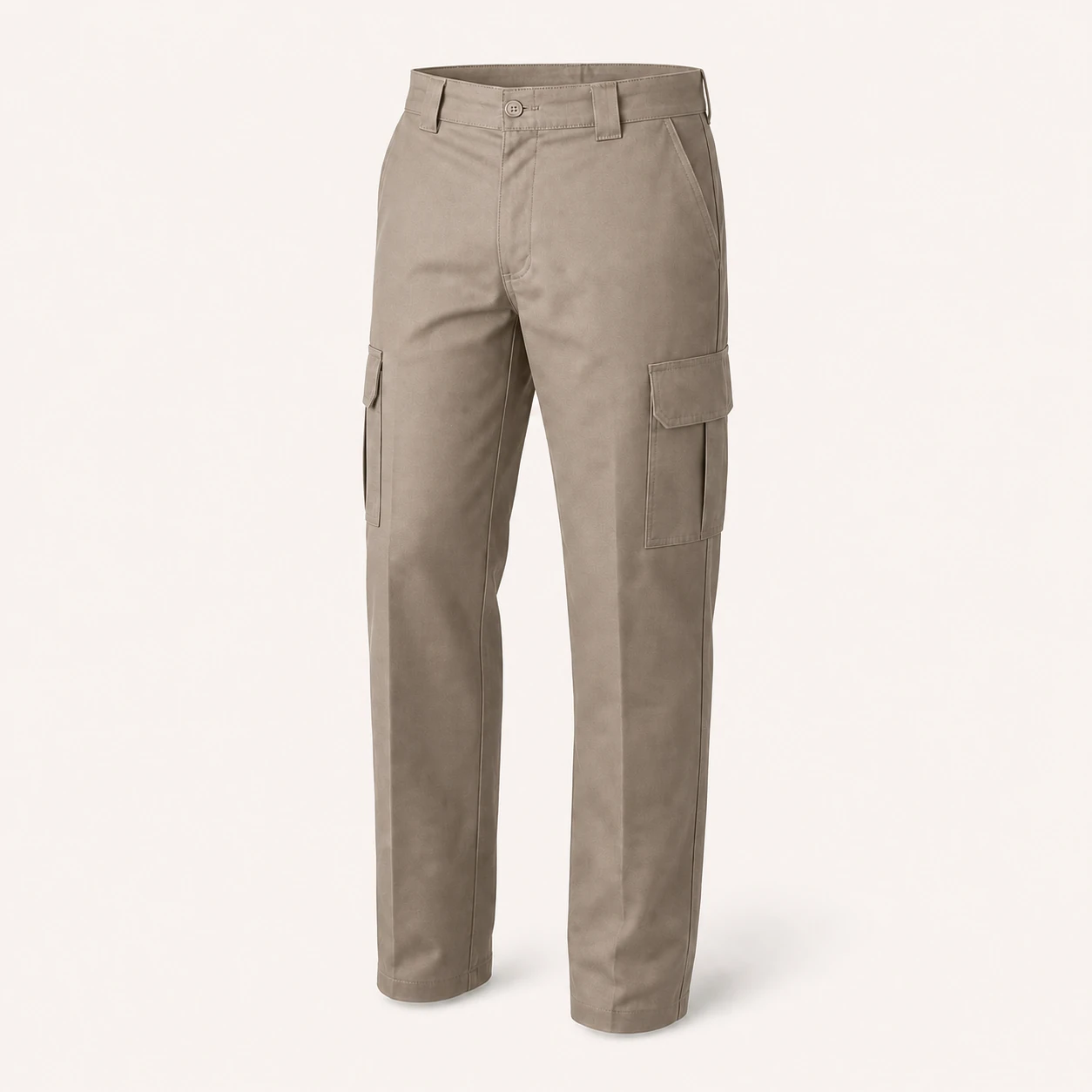 Mushroom Taupe men's regular-fit cargo work pants