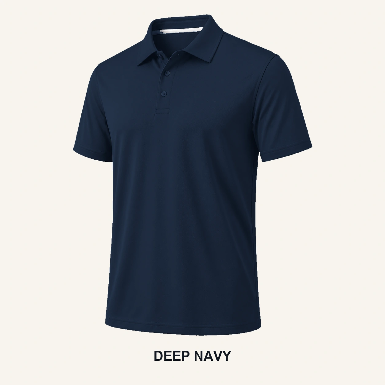 Deep Navy performance polo shirt