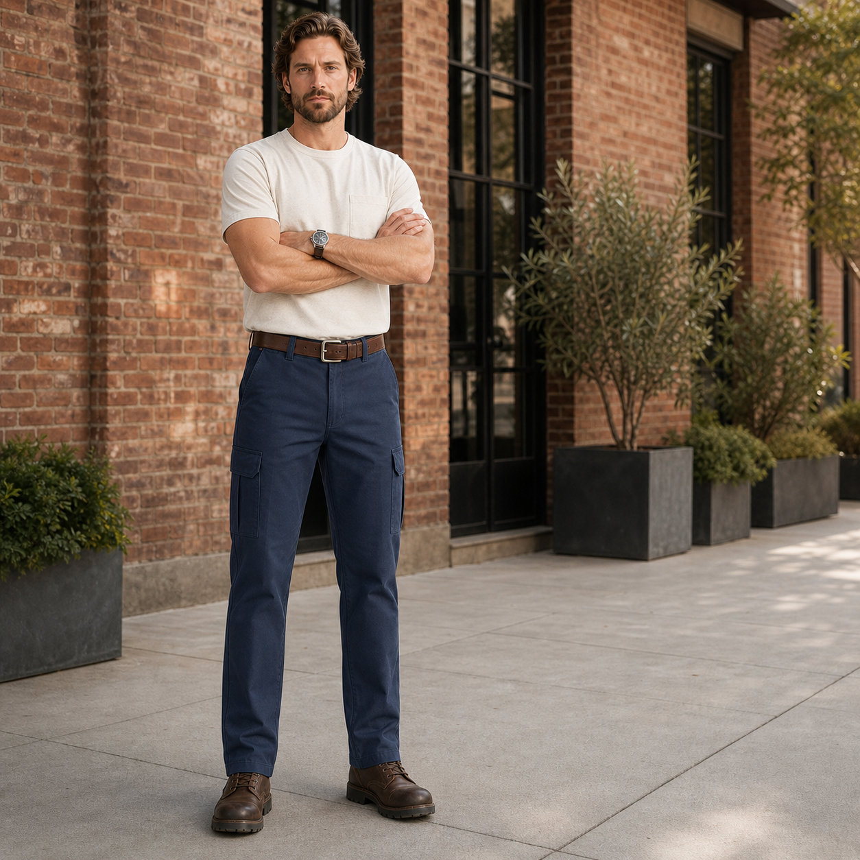 Men's Mechanical Stretch Regular-Fit Cargo Work Pants - 6-Pack or 8-Pack