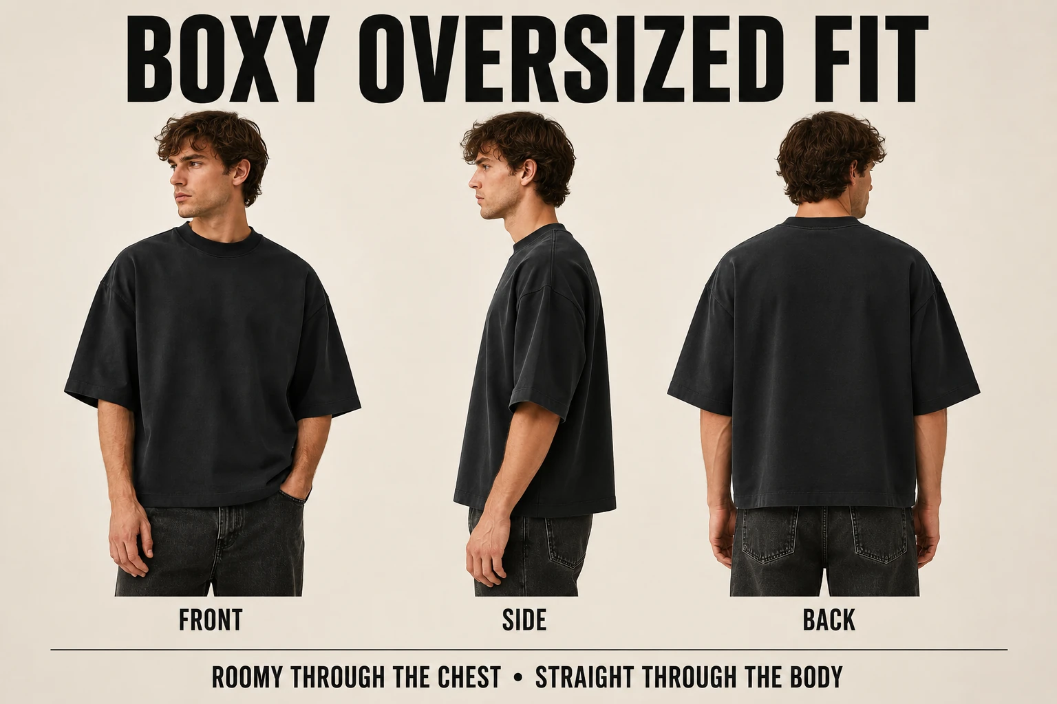 Front side and back fit views