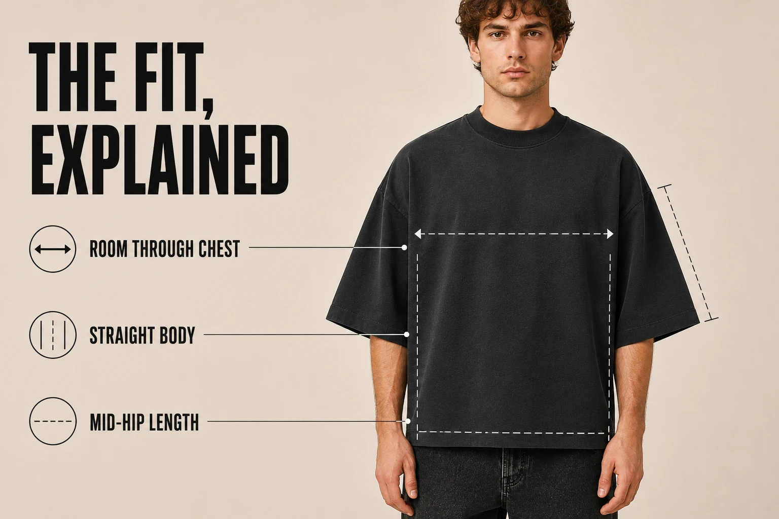 Oversized fit and relaxed silhouette