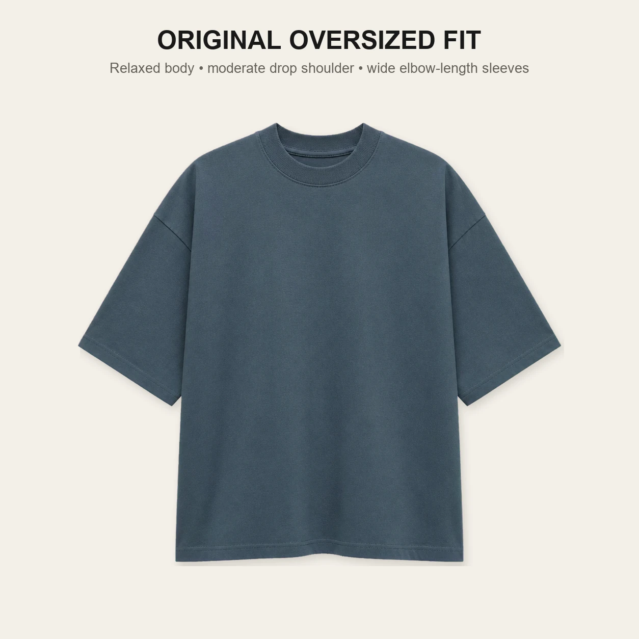 Original roomy oversized T-shirt fit