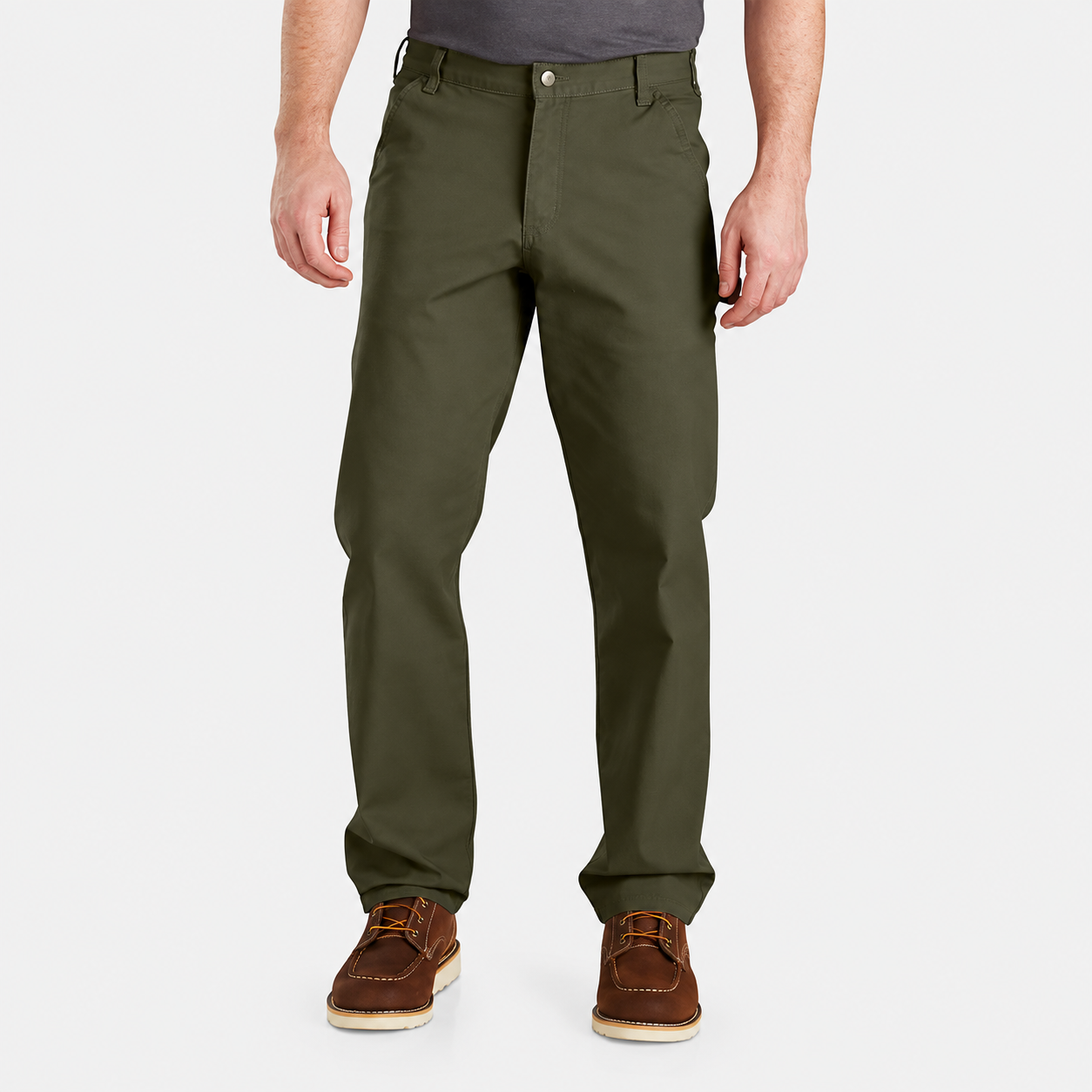 Moss heavyweight stretch work pants, front view