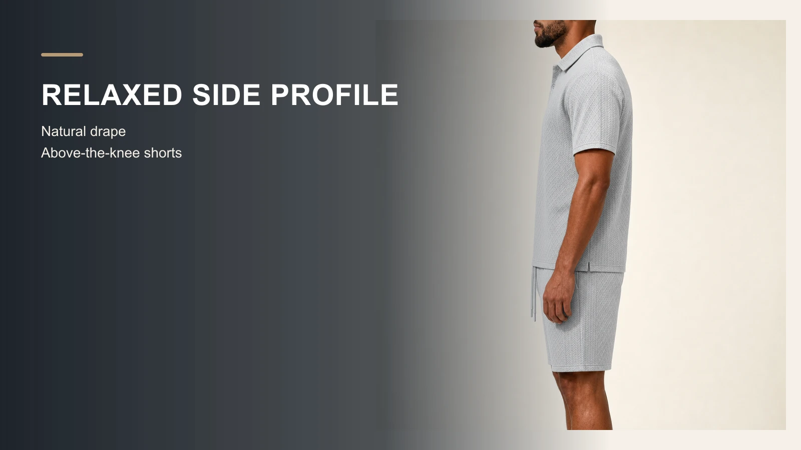 Men's polo and drawstring shorts image 4
