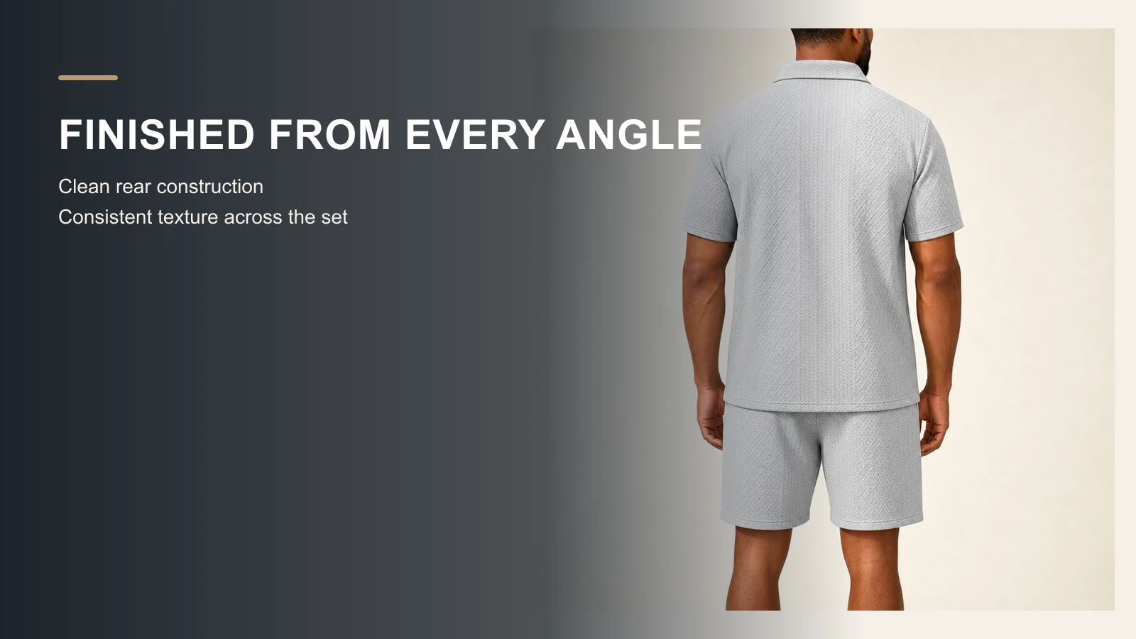 Men's polo and drawstring shorts image 5