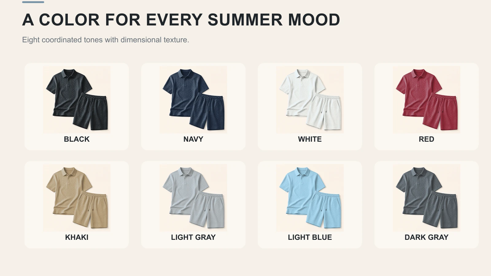 Men's polo and drawstring shorts image 6