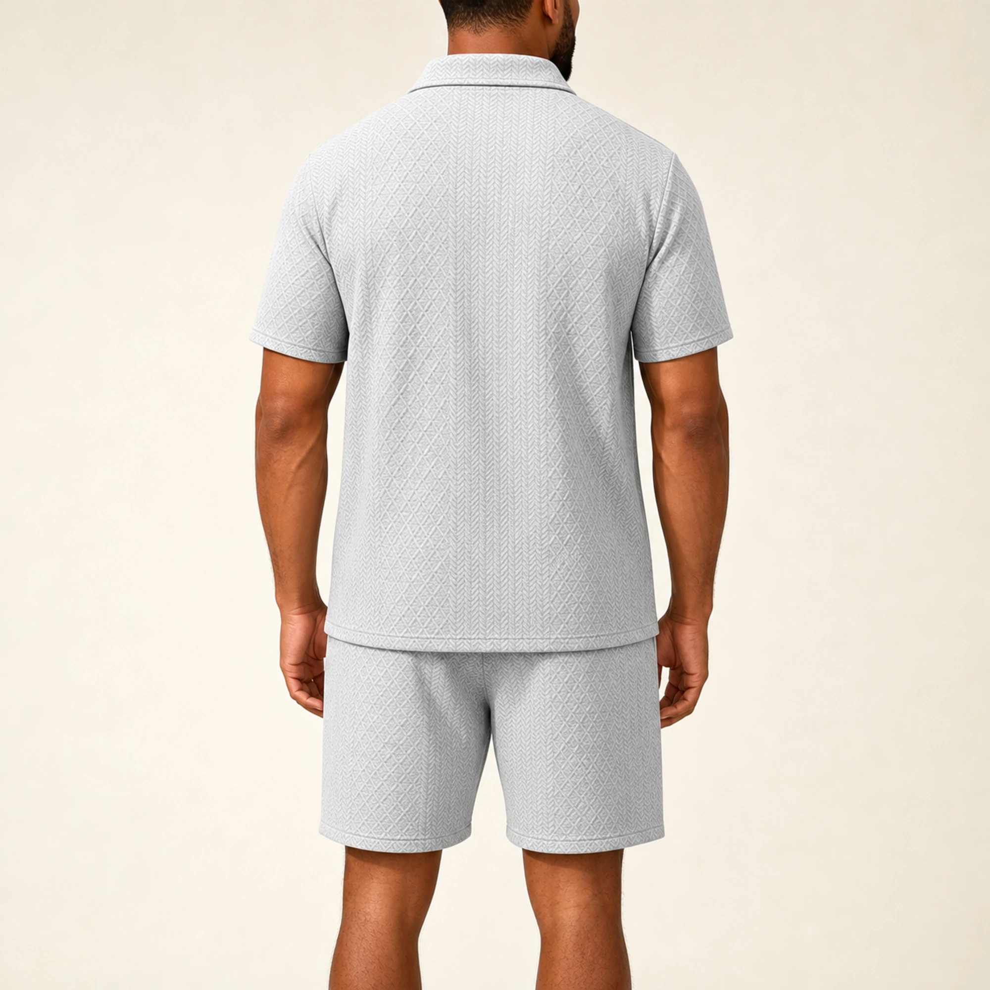 Men's polo and drawstring shorts image 15