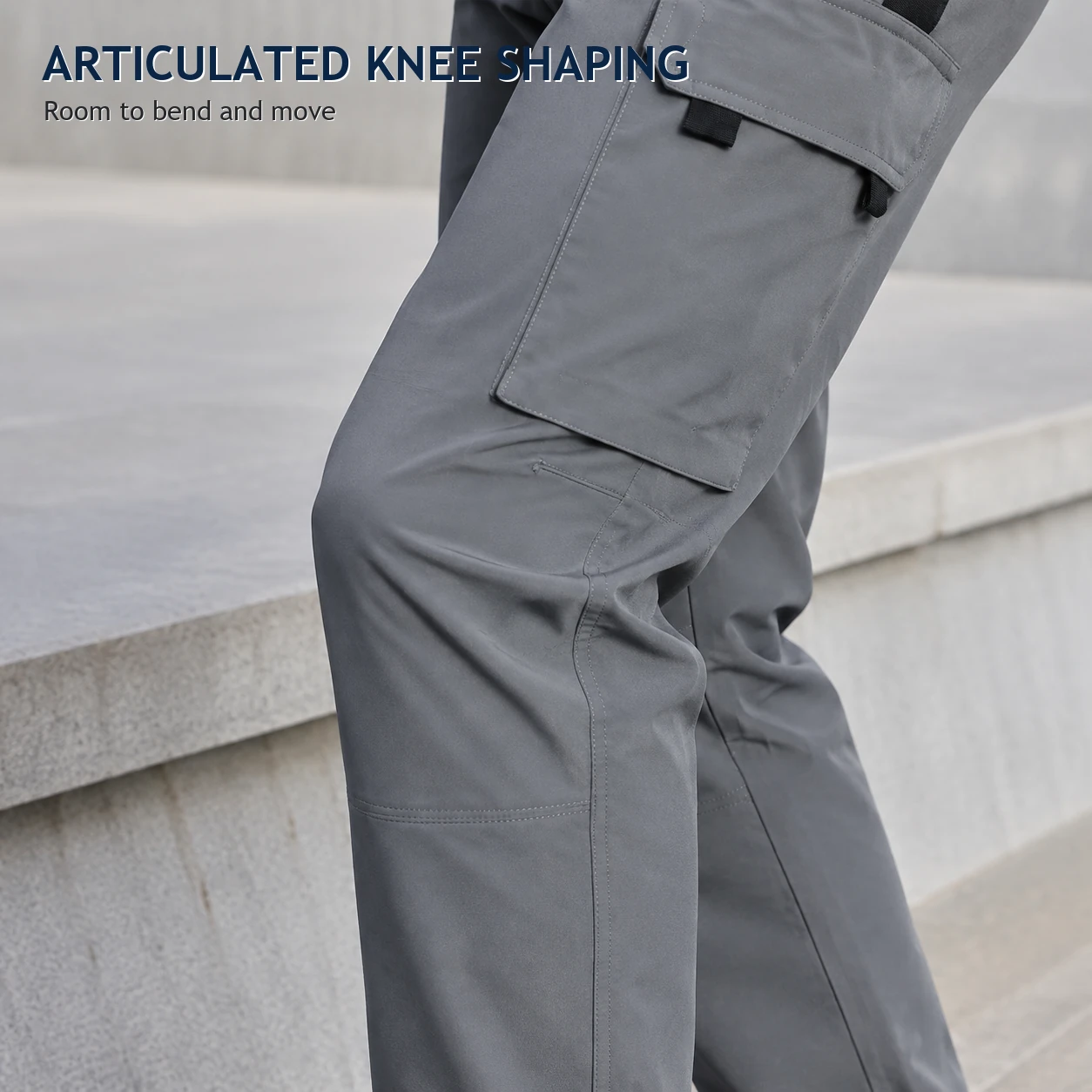 Articulated knee shaping detail