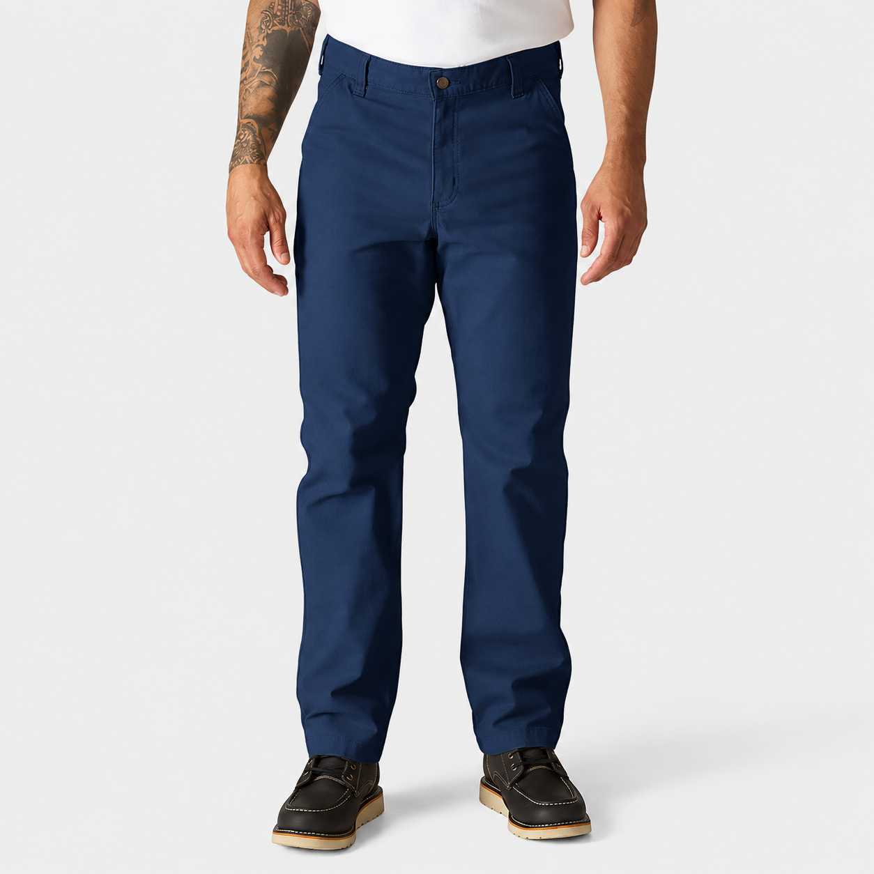 Navy stretch canvas work pants