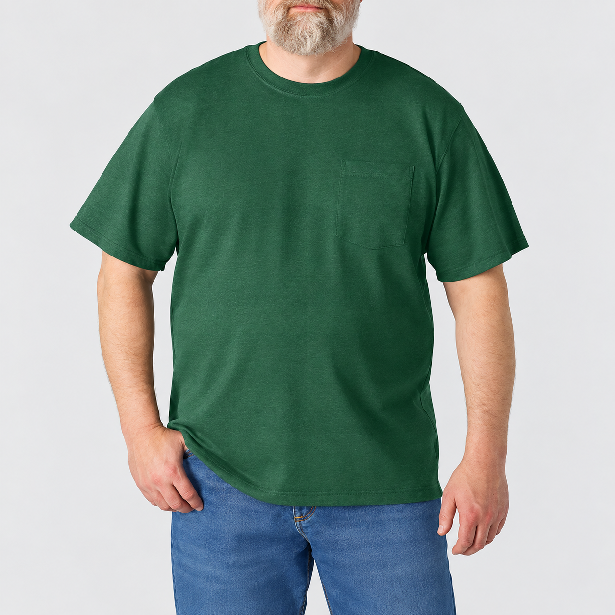 North Woods Heather heavyweight pocket T-shirt