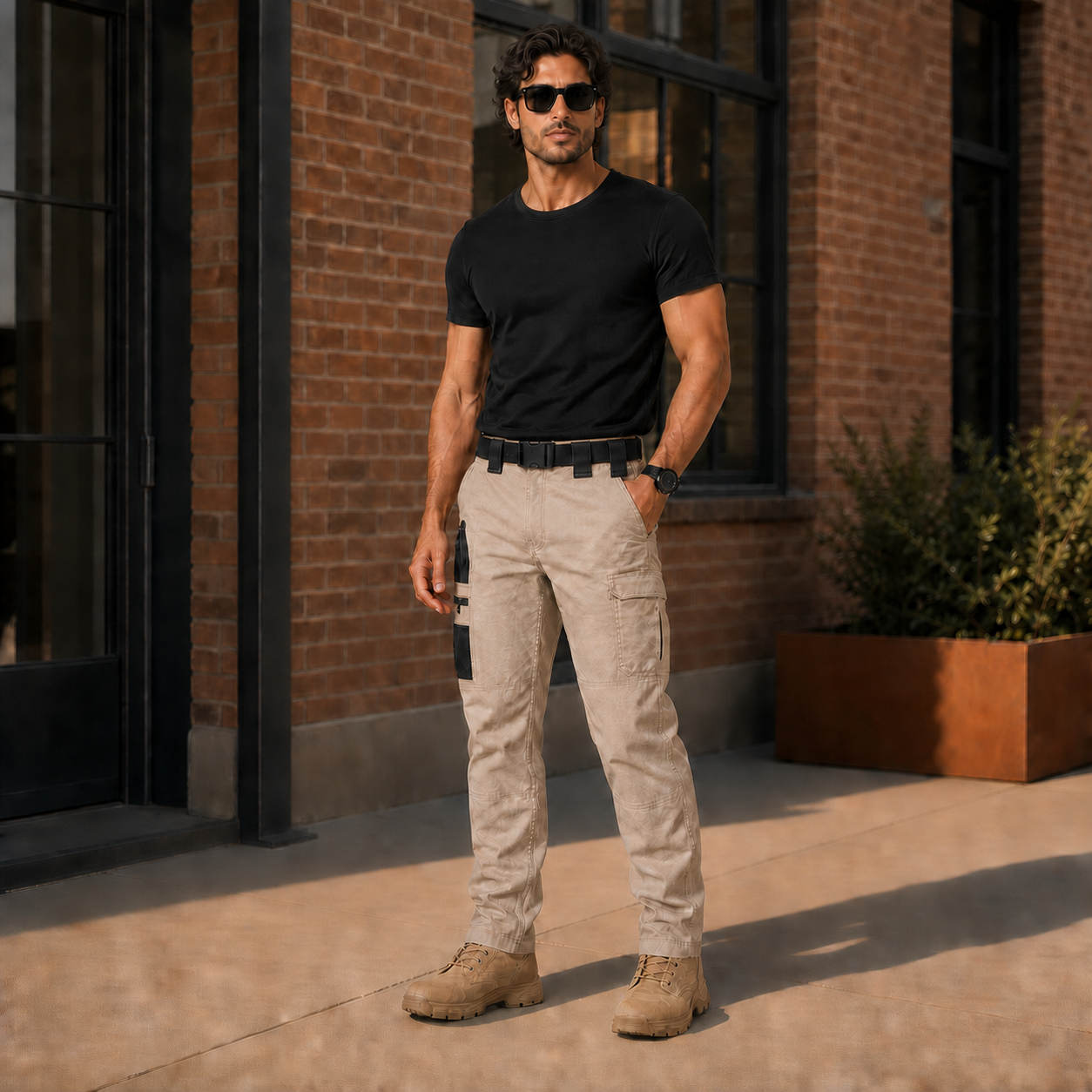 Men's Water-Repellent Multi-Pocket Tactical Cargo Work Pants - 8-Pack or 12-Pack