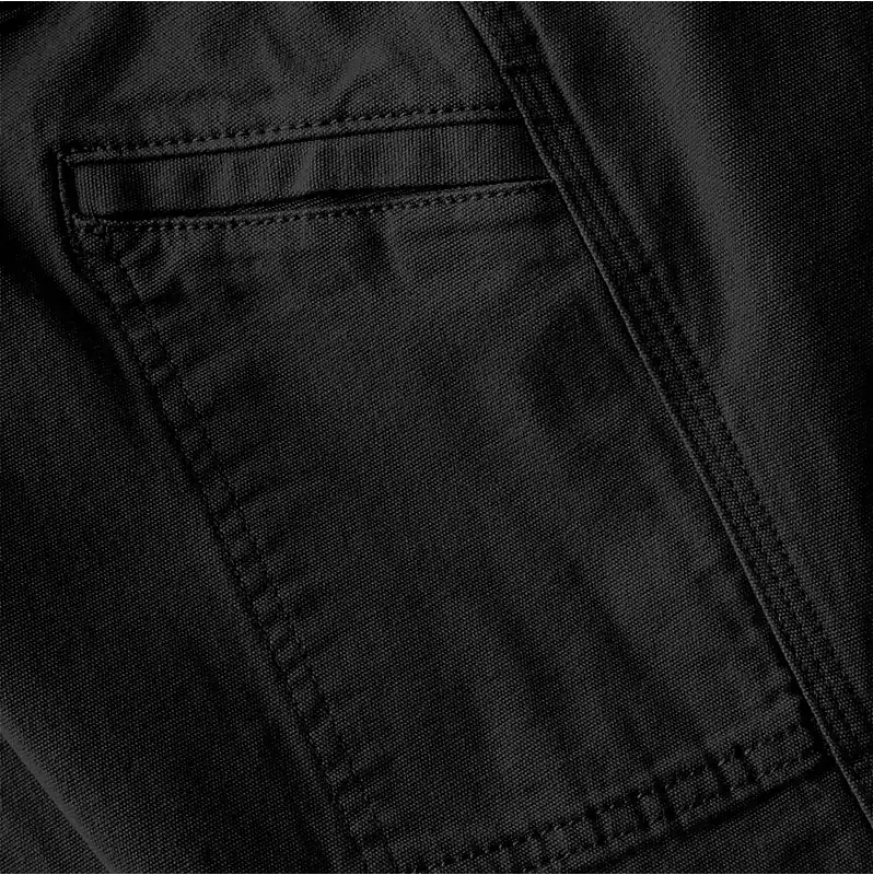 Reinforced pocket stitching close-up