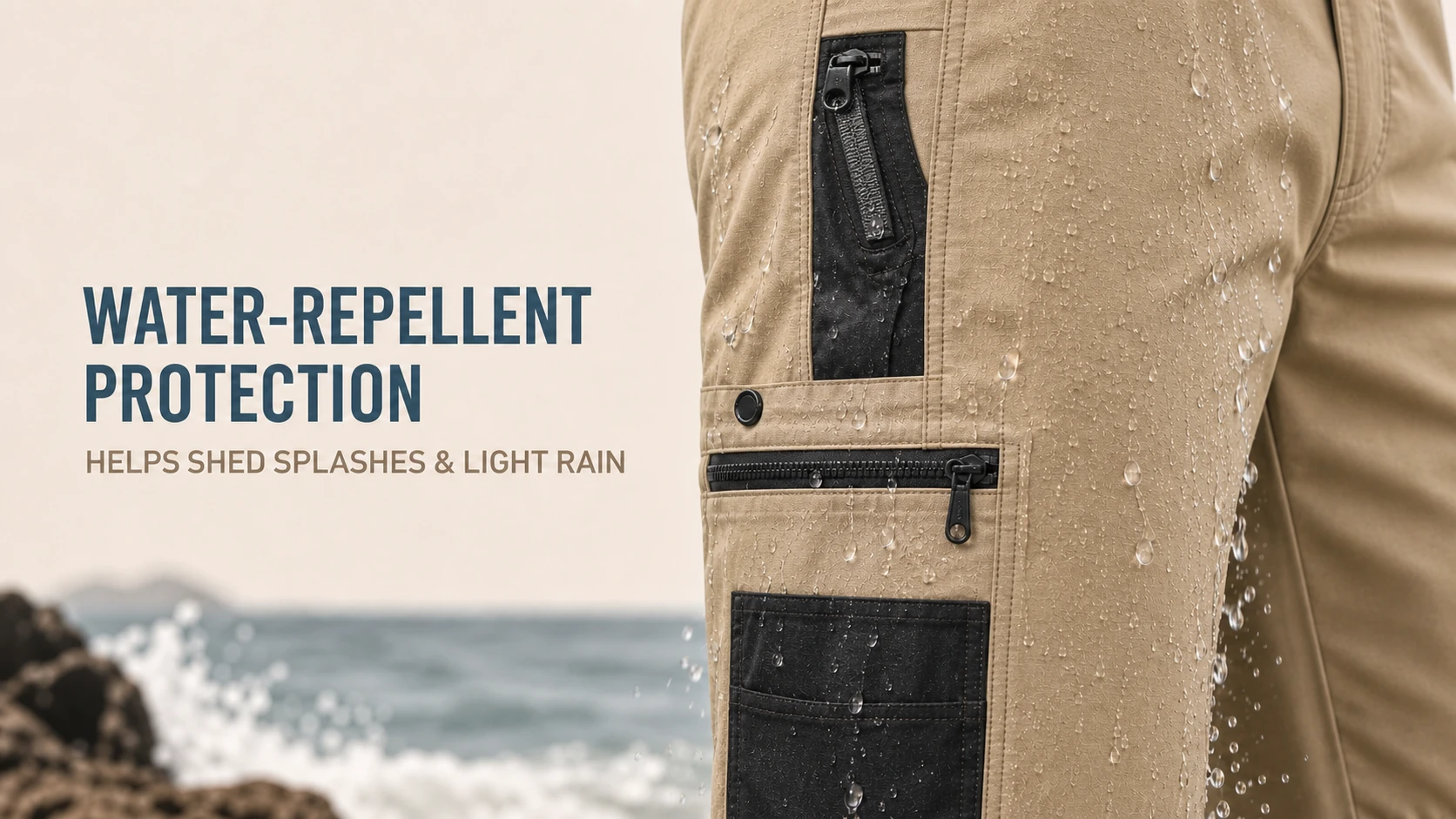 Water-repellent protection for light splashes
