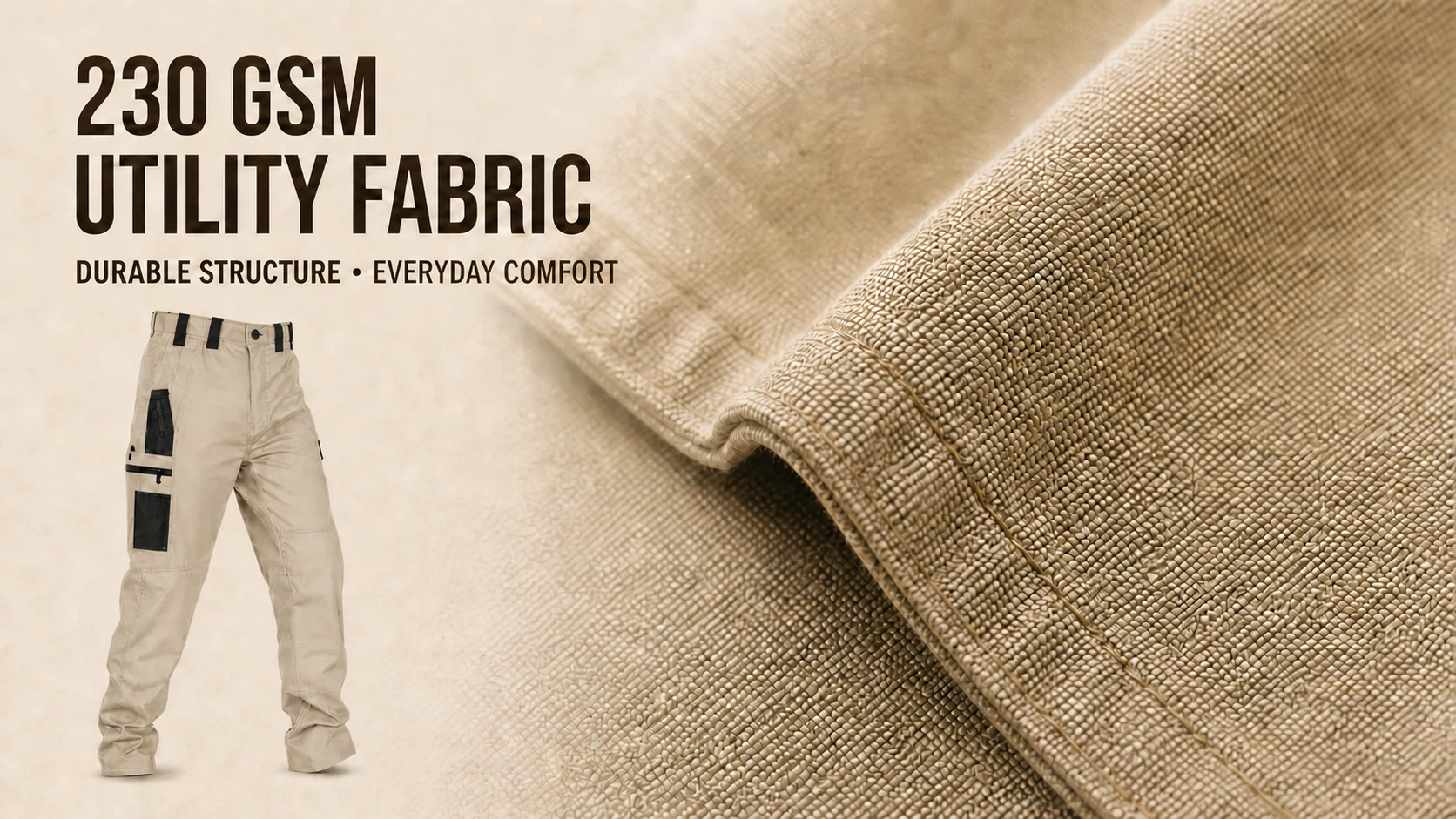 230 GSM utility fabric detail