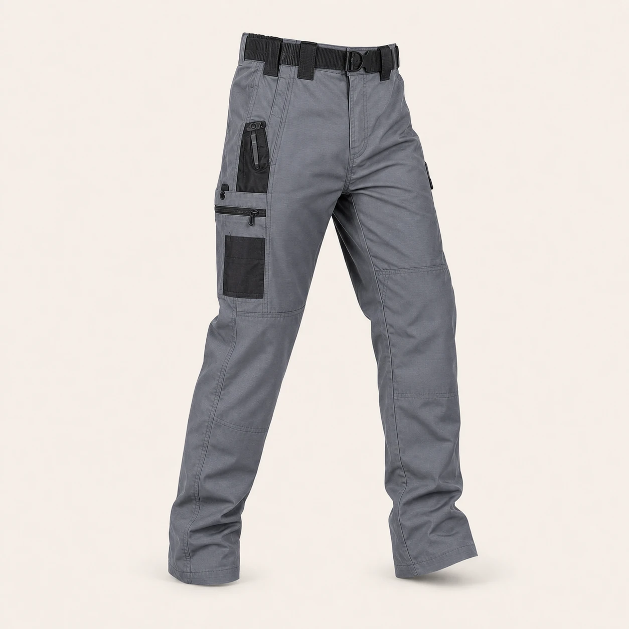 Gray tactical cargo work pants