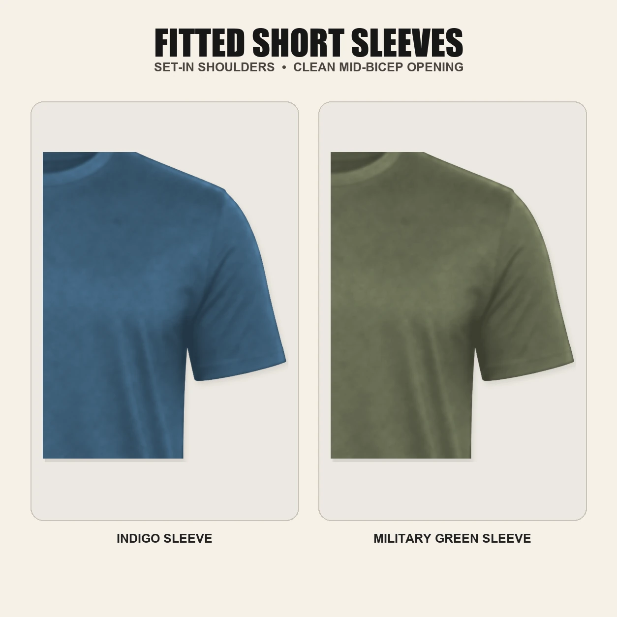 Fitted short sleeve detail