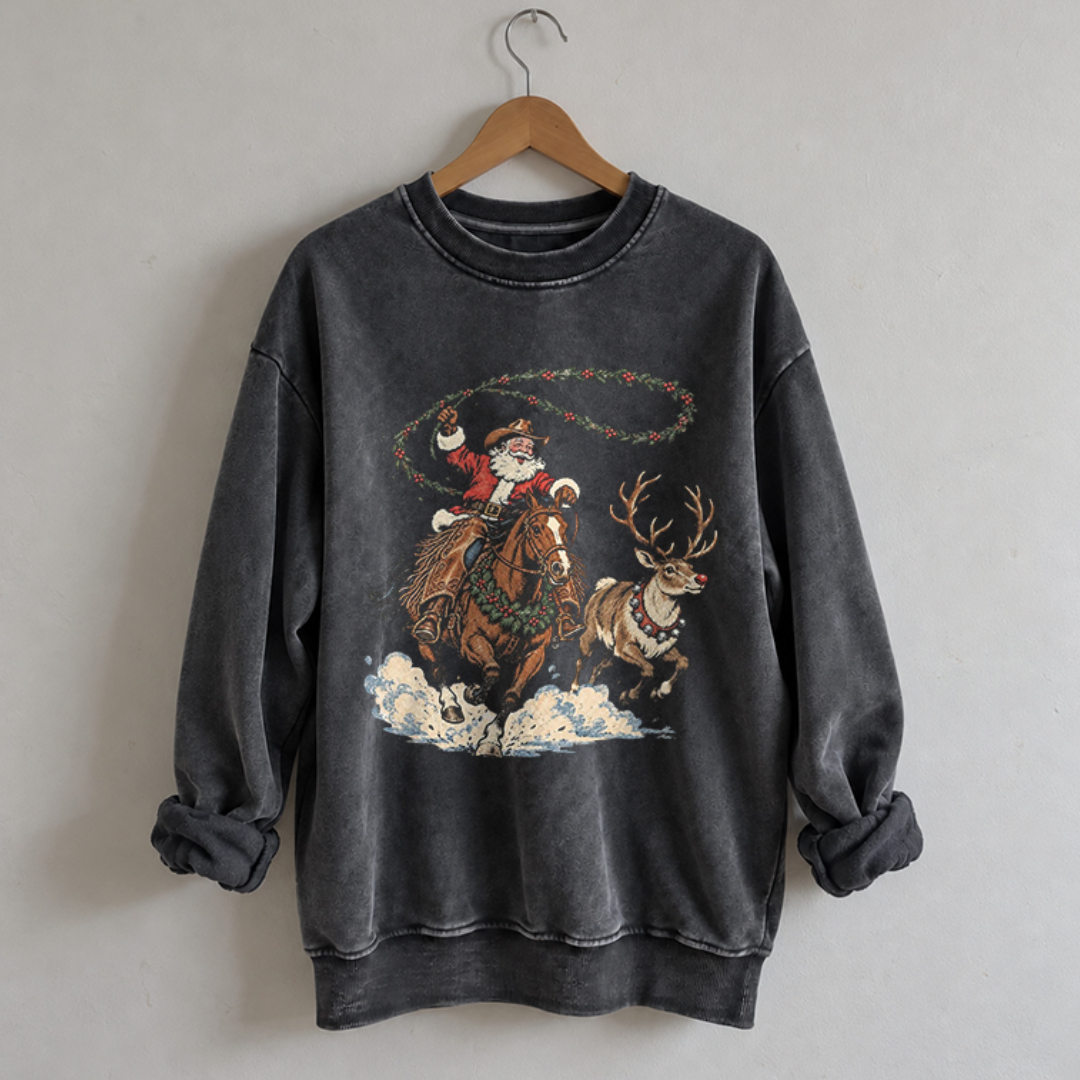 Cowboy Santa Sweatshirt