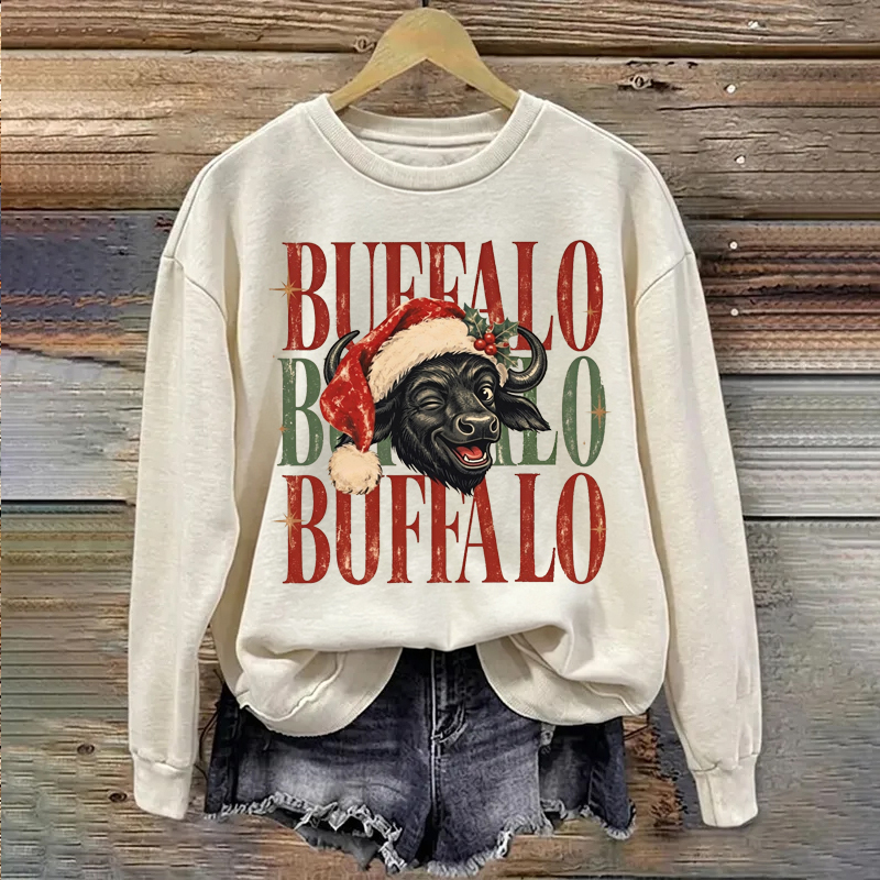Buffalo Christmas Football Sweatshirt
