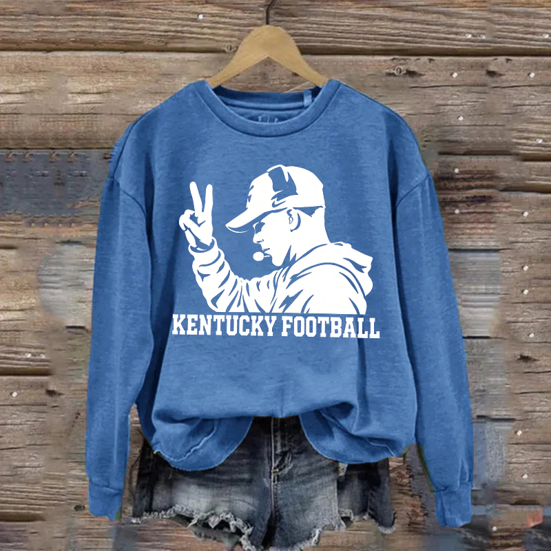 Kentucky Two Finger Peace Sign Football Sweatshirt