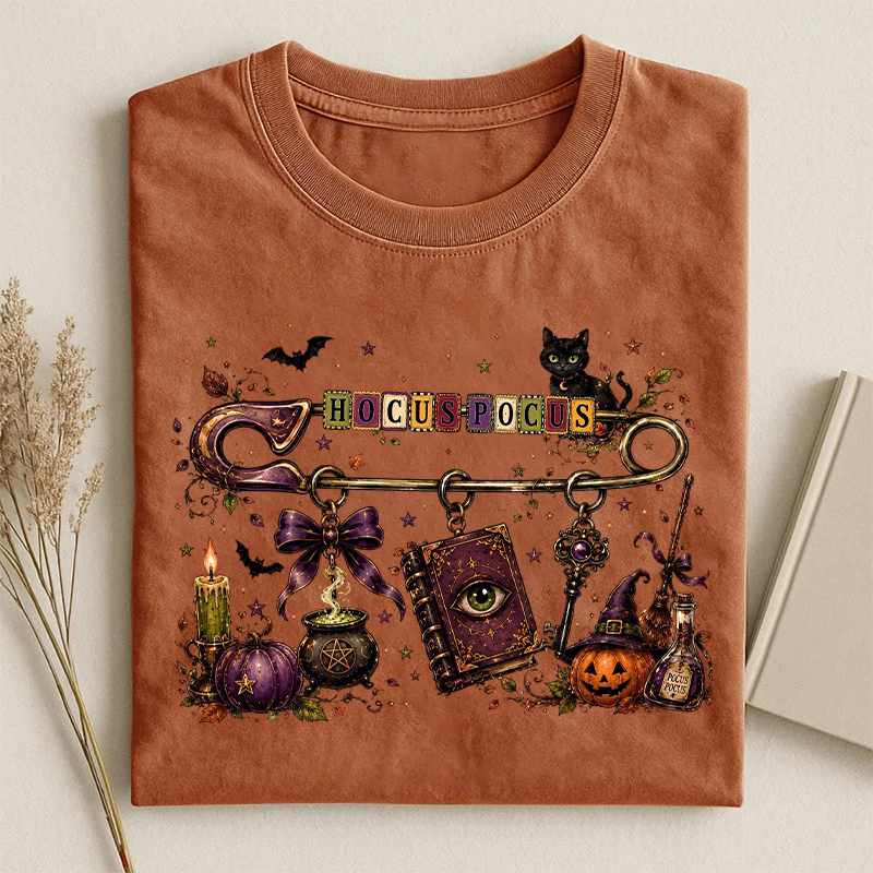 Hocus Pocus Halloween Safety Pin T-shirt