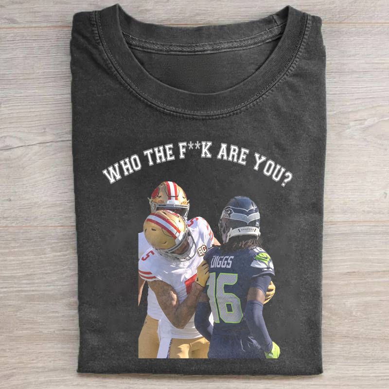 SF Who Are You Football Merch T-shirt