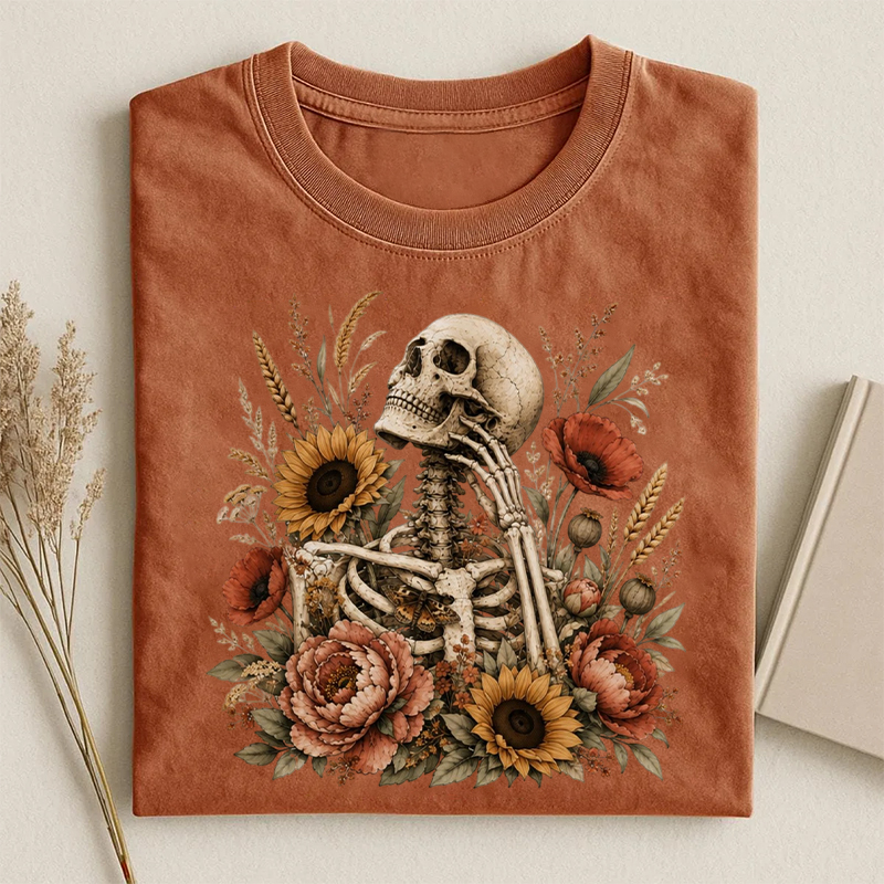 Floral Skeleton T-shirt