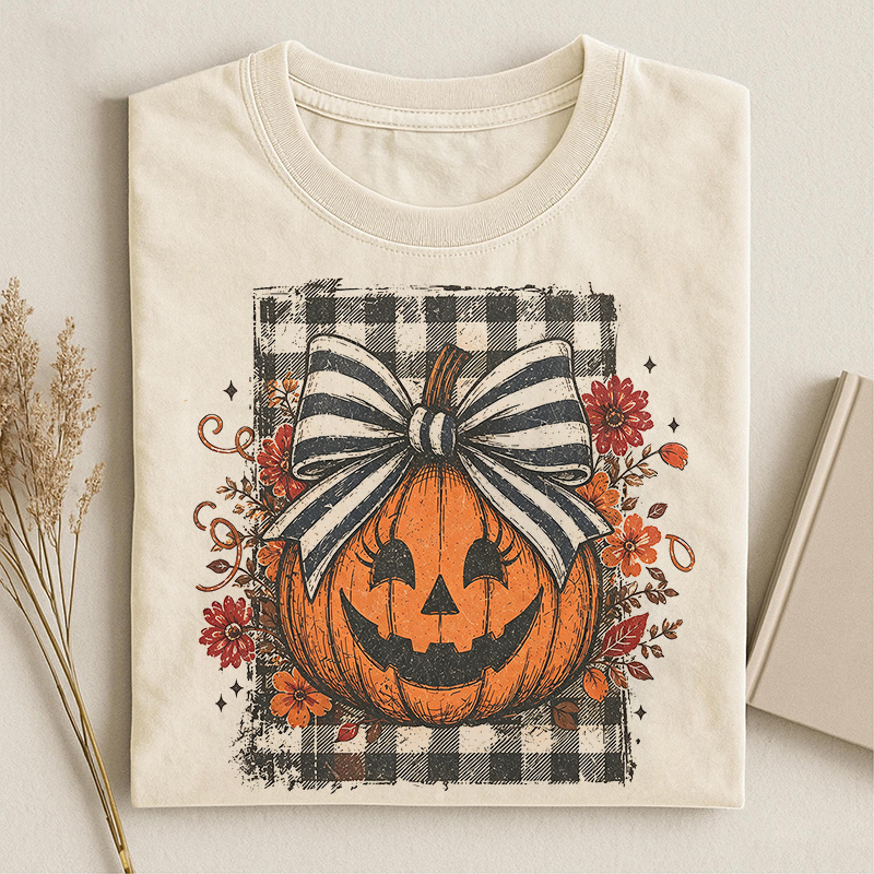 Distressed Pumpkin T-shirt