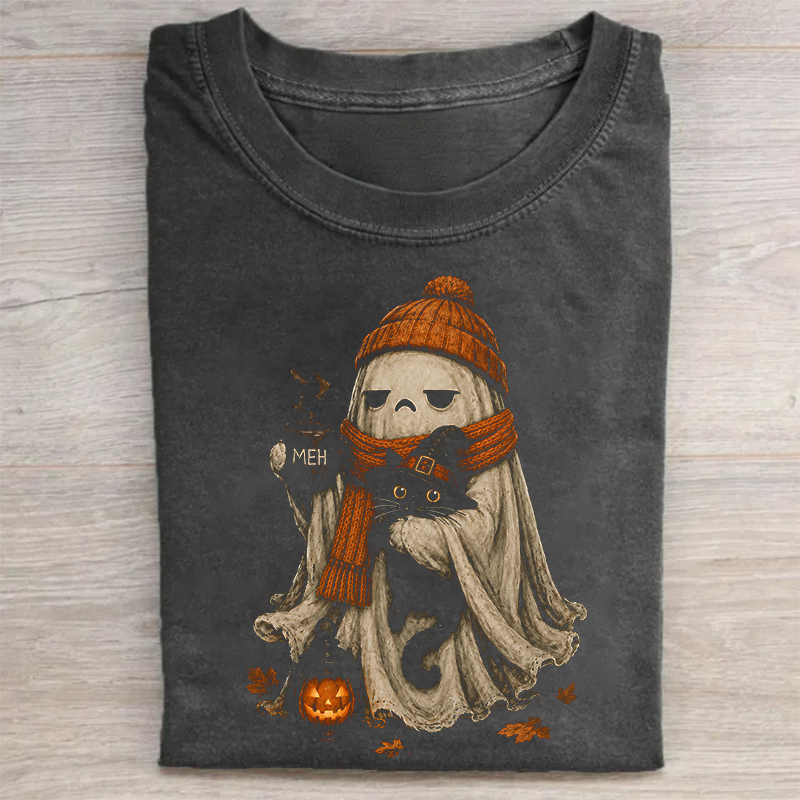 Spooky Cat Halloween T-shirt