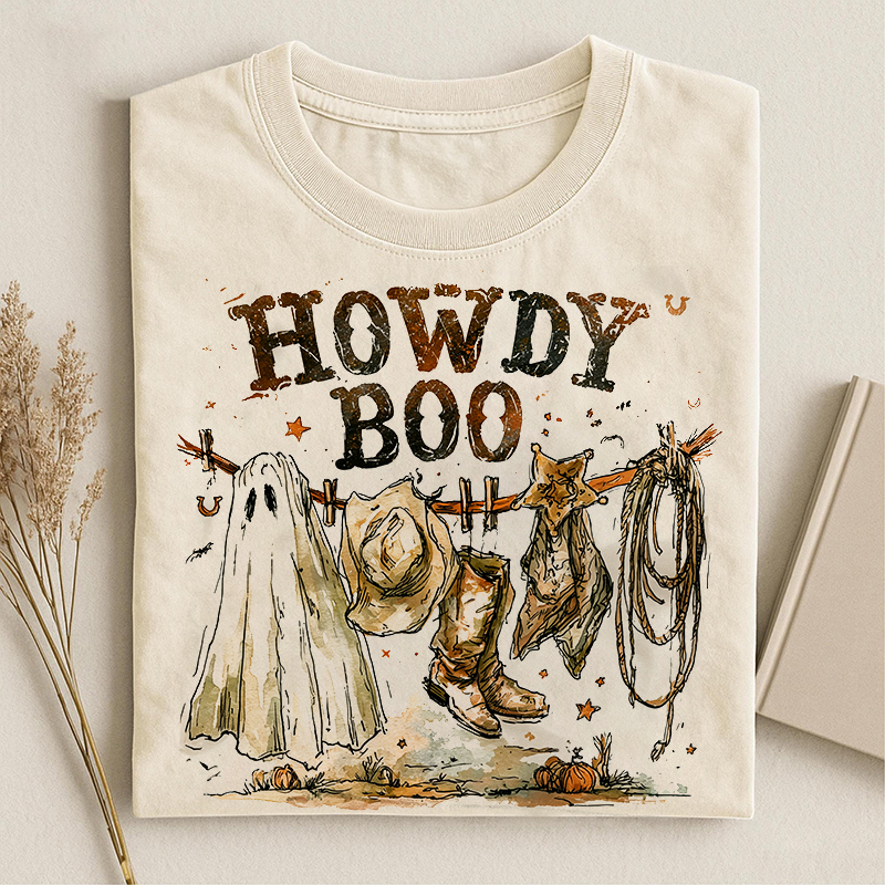 Halloween Western Ghost Cowboy T-shirt