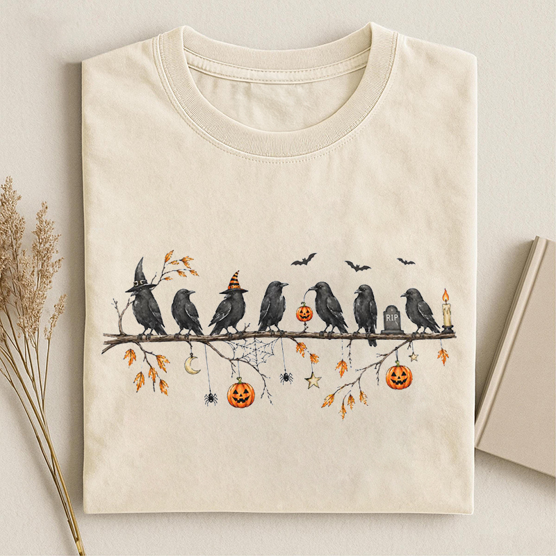 Black Crow Halloween T-shirt
