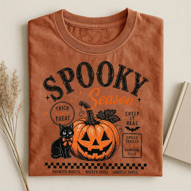 Spooky Season Halloween Pumpkin T-shirt