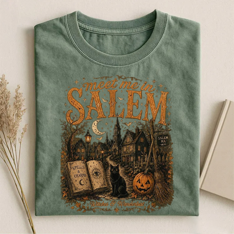 Meet Me In Salem Halloween T-shirt