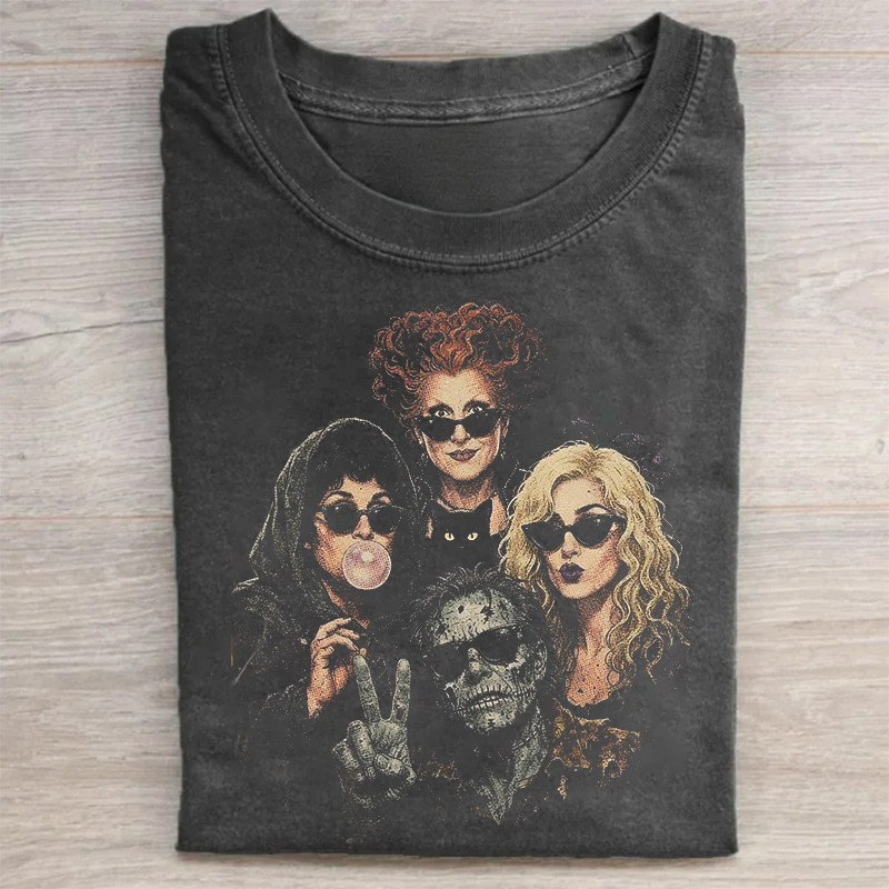 Retro Halloween Hocus Pocus Portrait T-shirt