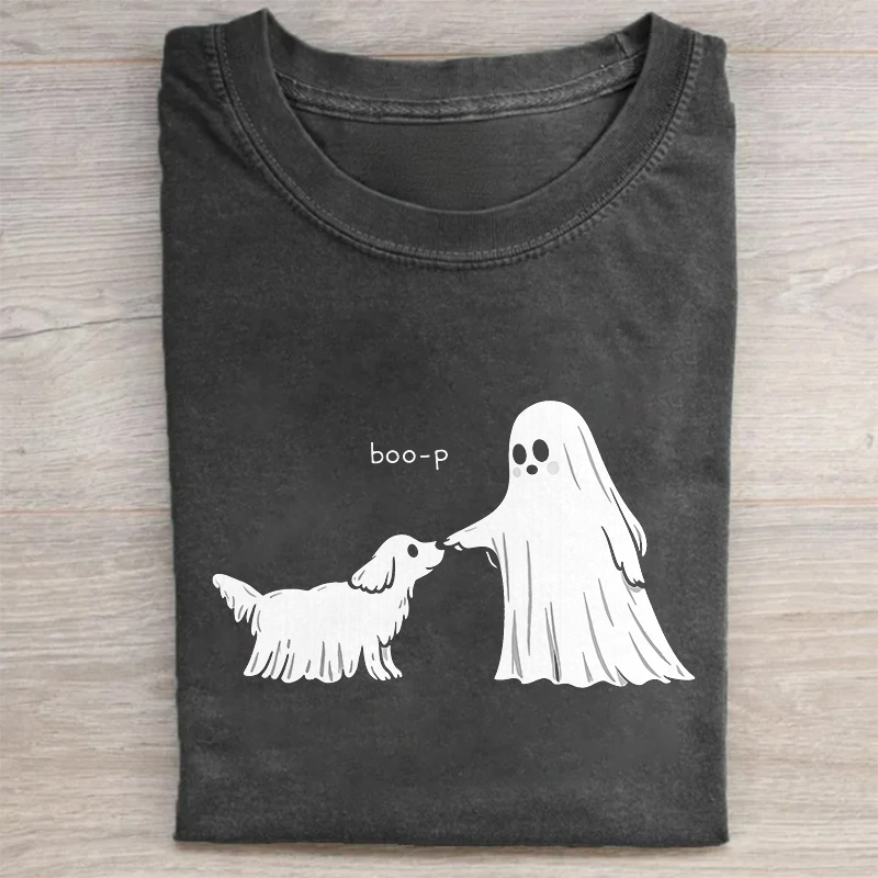 Boo-P Halloween Ghost Dog T-shirt