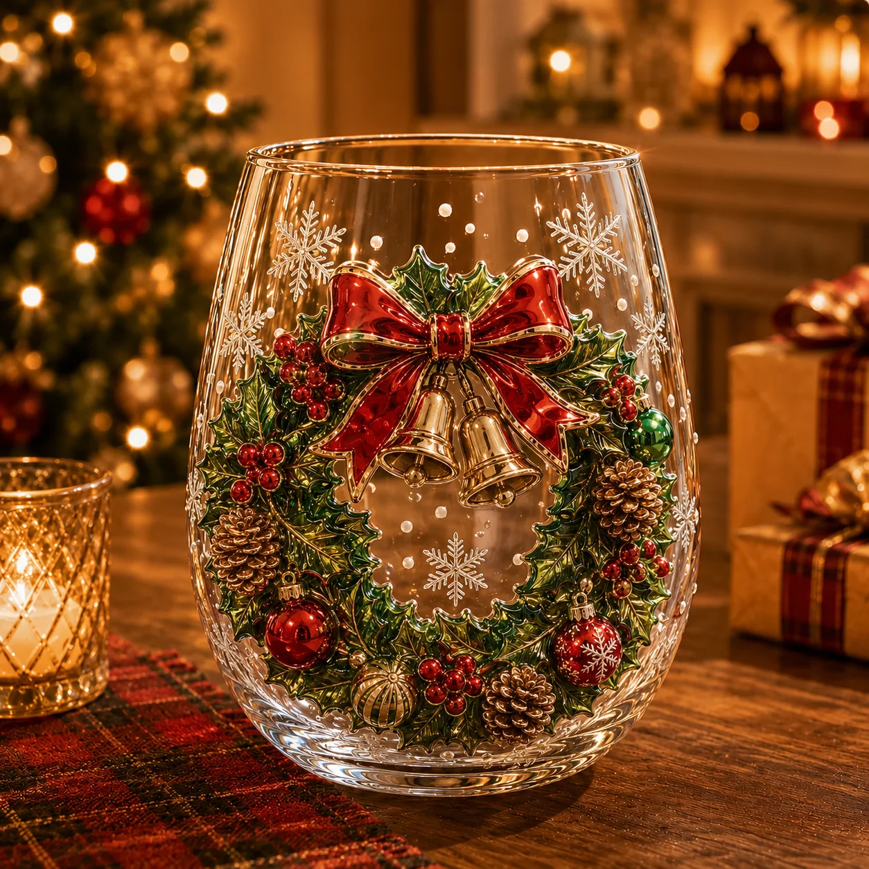 ✨ Magical Christmas 3D Glass Cup Collection | Raised Festive Artwork, Sparkling Details & Holiday Gift Drinkware 🎅