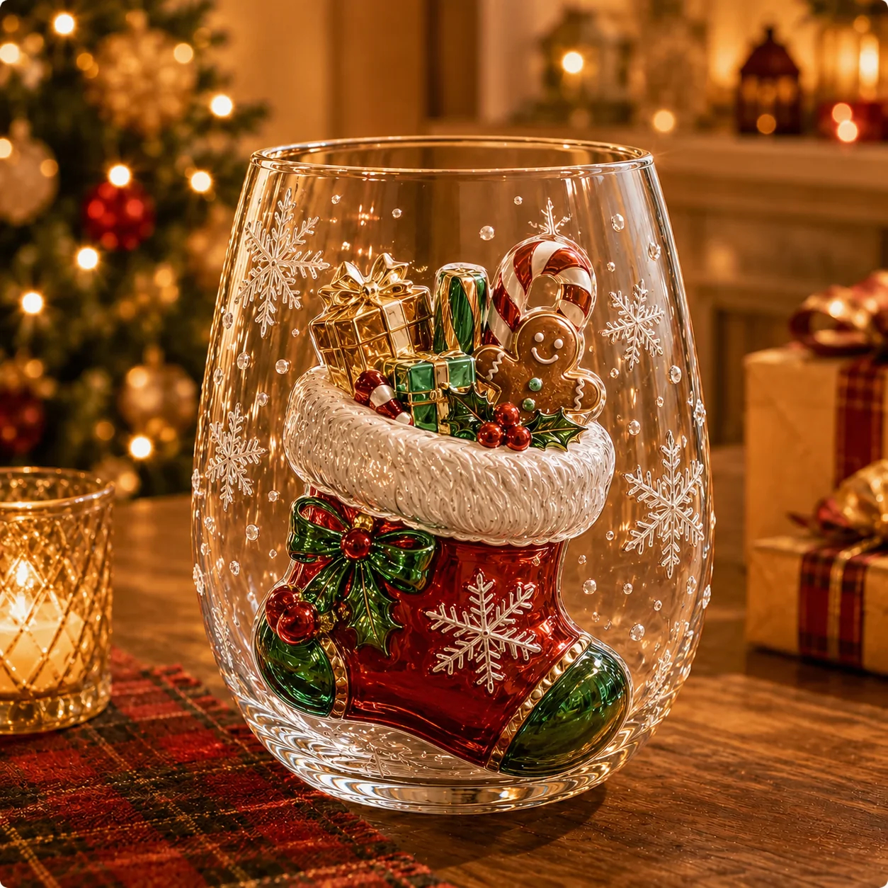 ✨ Magical Christmas 3D Glass Cup Collection | Raised Festive Artwork, Sparkling Details & Holiday Gift Drinkware 🎅