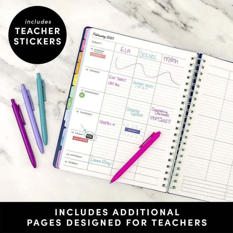 📕Your All-in-One 2026–2027 Teacher Planner ✨Weekly & Monthly Academic Planner & Calendar (from July 2026 to June 2027)