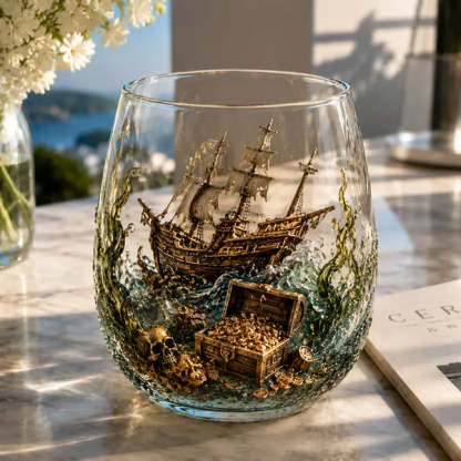 Release The Kraken Pirate Glass Collection — 3-Piece Legendary Ocean Treasure Set - KRAKEN RISE GLass