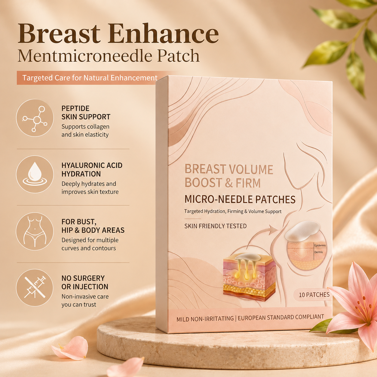 Breast Enhance Mentmicroneedle Patch