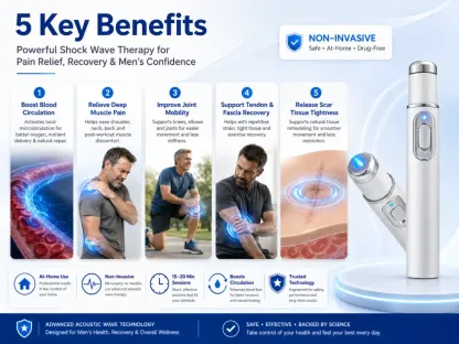 Ultrasonic Shock Wave Therapy Massager - Restore Circulation. Relieve Deep Pain. Rebuild Male Confidence.✅