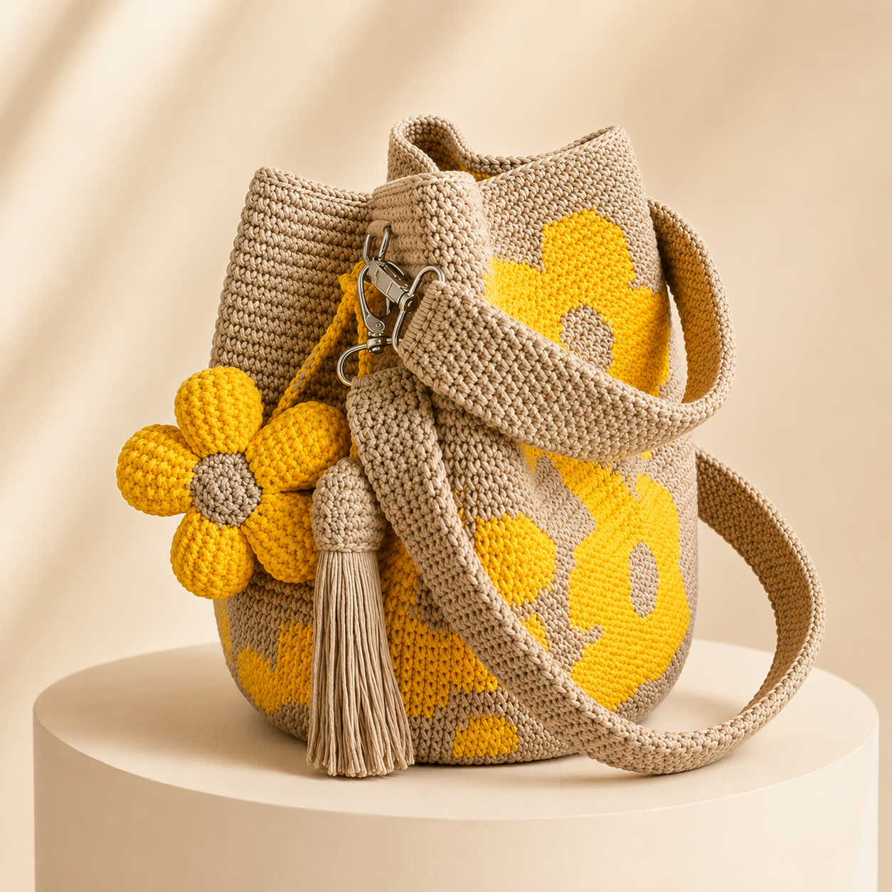 HANDCRAFTED CROCHET FLOWER BAG