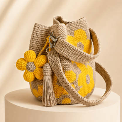 HANDCRAFTED CROCHET FLOWER BAG
