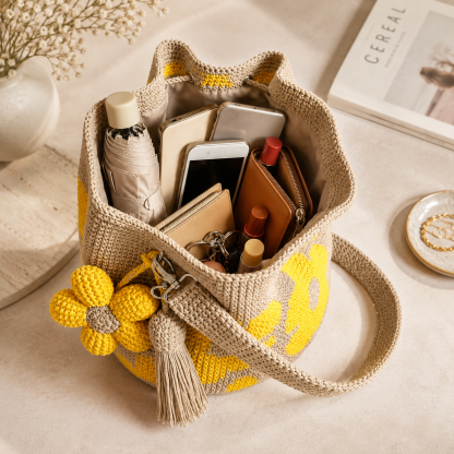 HANDCRAFTED CROCHET FLOWER BAG