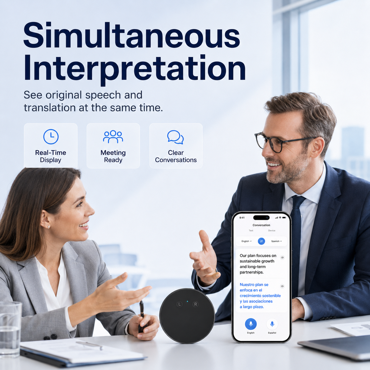 AI Pocket Translator – Real-Time Two-Way Voice Translation in 165+ Languages 💬