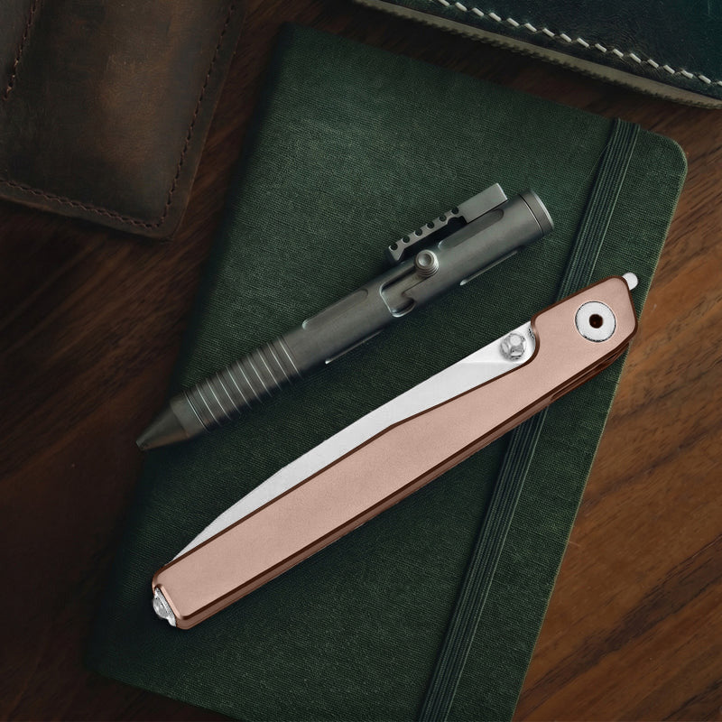 🔥Last Day Sale 50% OFF🎉 - Lanky Liner Lock Front Flipper Knife Black Aluminum Handle