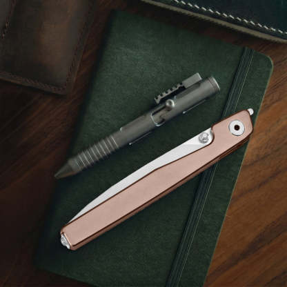 🔥Last Day Sale 50% OFF🎉 - Lanky Liner Lock Front Flipper Knife Black Aluminum Handle