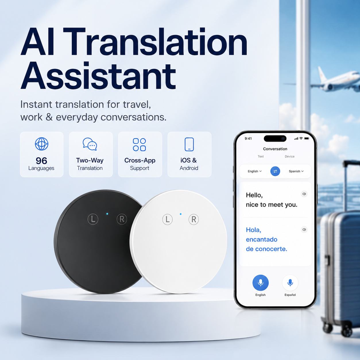 AI Pocket Translator Device