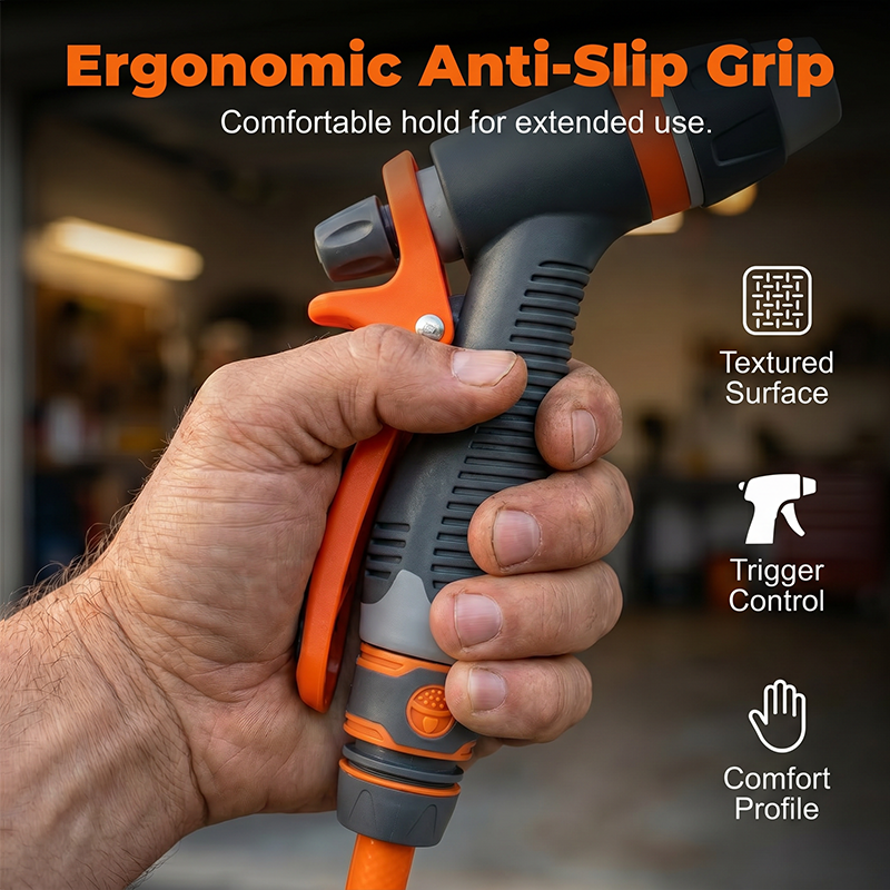 💦 All-in-One Cleaning Water Gun – Adjustable Spray Patterns, Ergonomic Anti-Slip Grip & Universal Faucet Adapters – Perfect for Vehicles, Patios, Plants & More 🚗🏠